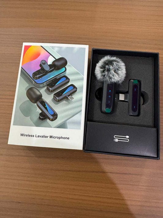 Wireless Lavalier Microphone – Dual Clip-On Mic
