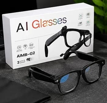 AIMB-G2 AI Smart Glasses with HD Camera & Bluetooth